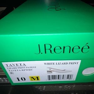 J.Reneè white heels size 10